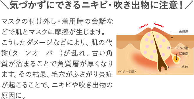 マスクやアルコールによる肌トラブルに ゼリア新薬工業